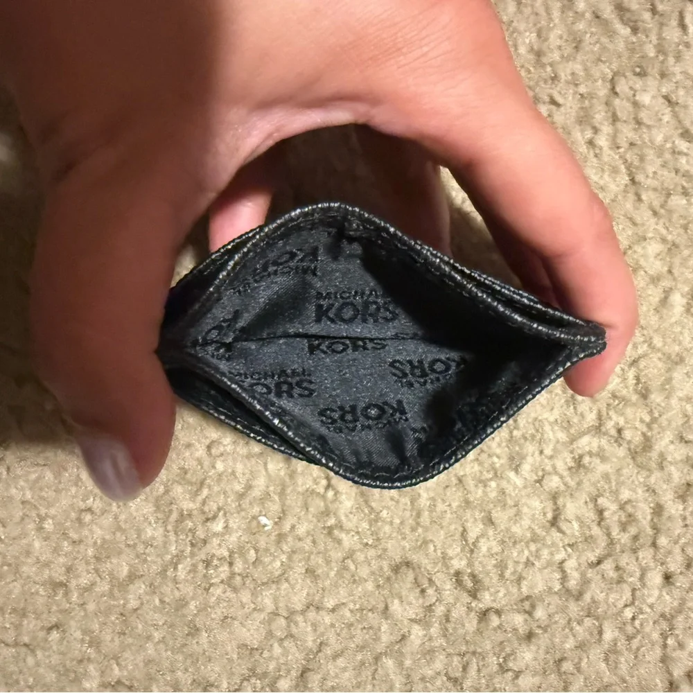 Michael Kors Black Leather Card Case
